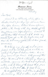 Letter from James Patrick to Mark H. McCormack