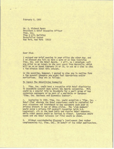 Letter from Mark H. McCormack to J. Richard Munro