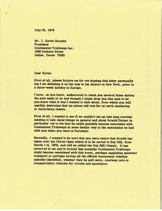 Letter from Mark H. McCormack to J. Kevin Murphy