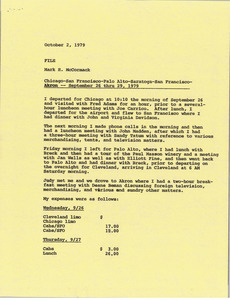 Memorandum from Mark H. McCormack to file