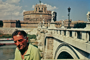 Roman man and Tiver River view