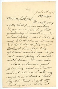 Letter from Frank F. Newth to Letitia Crane