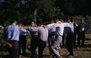 Dancing at Dračevo Slava celebration