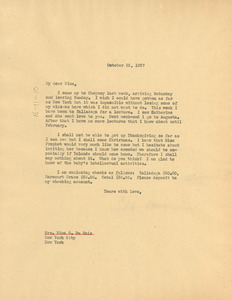 Letter from W. E. B. Du Bois to Nina Du Bois