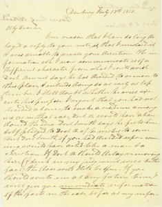 Letter from C. F. Rood to Erasmus Darwin Hudson