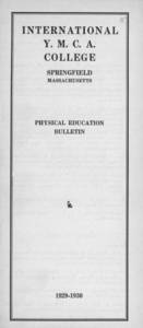Physical Education Bulletin (1929-1930)