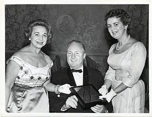 John F. Collins and Mary Collins with an unidentified woman