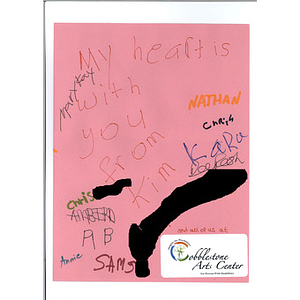 Message from members of the Cobblestone Arts Center (Farmington, New York)