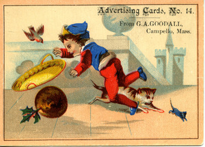 Advertising cards, No. 14, from G. A. Goodall
