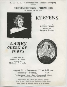 "Keepers" and "Larry Queen of Scots"