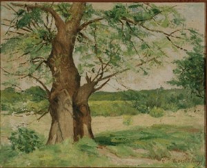 "Untitled (Summer landscape)" Ernest E. Perry (1900-1990)