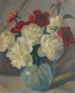 "Untitled (Flowers in vase)" Ada Raynor (1901-1985)
