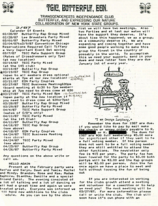 TGIC, Butterfly, EON Newsletter (February 1987)
