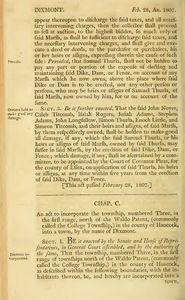 1806 Chap. 0100. An Act To Incorporate The Township, Numbered Three, In The First Range, North Of The Waldo Patent, (Commonly Called The College Township) In The County Of Hancock, Into A Town, By The Name Of Dixmont.