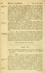 1807 Chap. 0066. An act to establish an Academy, in the town of Belfast, in the County of Hancock, by the name of the Belfast Academy.