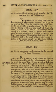 1809 Chap. 0105. An Act To Amend And Explain An Act Respecting The Fishery In The Town Of Vassalborough.