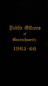 Public officers of the Commonwealth of Massachusetts (1965-1966)
