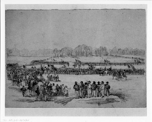 Siege of Petersburg - Military Execution of a Deserter near Peebles House, Virginia