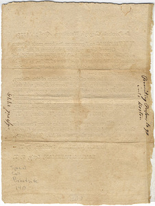 In Provincial Congress, Watertown, April 30, 1775