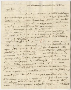Benjamin Silliman letter to Edward Hitchcock, 1837 March 17