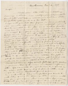 Benjamin Silliman letter to Edward Hitchcock, 1835 December 4