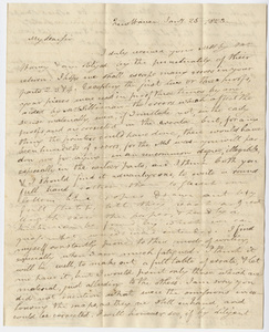 Benjamin Silliman letter to Edward Hitchcock, 1823 January 25