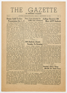 The gazette of Amherst College, 1943 September 24