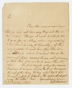 Jeffery Amherst letter to Colonel John Bradstreet, July 24