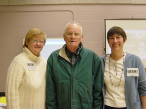 Mary McCarthy, Paul McCarthy, and Joanne Riley at the Dorchester (Codman Square) Mass. Memories Road Show
