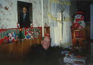 Father Bill visiting and celebrating Christmas
