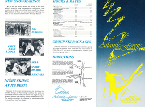 Atlantic Forests ski area brochure