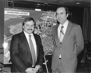 Transportation Commissioner Richard A. Dimino and State Secretary of Transportation Frederick P. Salvucci