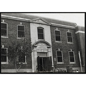 Entrance to the Boys & Girls Club Charles Hayden Clubhouse in South Boston