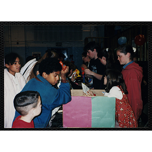 Children attend a gun awareness event