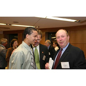 Odalis David Polanco and Ted English at the Torch Scholars dinner