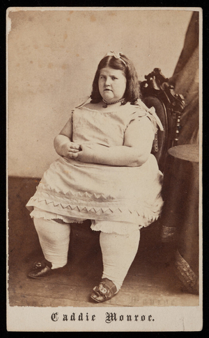 Studio portrait of Caddie Moore, Boston, Mass., undated