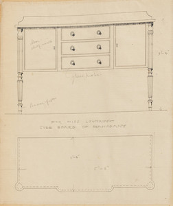 "Sideboard of Mahogany"