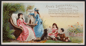 Trade card for Ayer's Sarsaparilla, Dr. J.C. Ayer & Company, Lowell, Mass., undated