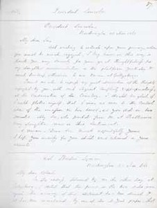 Letter from Edward Everett to Abraham Lincoln (letterbook copy), 20 November 1863