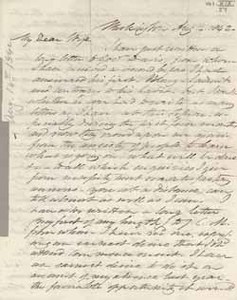 Letter from Leverett Saltonstall to Mary Elizabeth Sanders Saltonstall, 14 August 1842