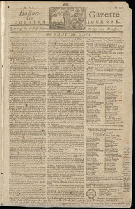 The Boston-Gazette, and Country Journal, 25 July 1774