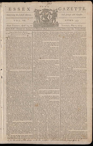 The Essex Gazette, 2 May 1775
