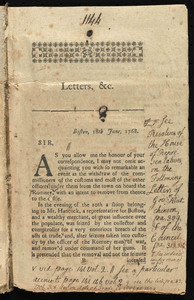 Copy of letters sent to Great Britain
