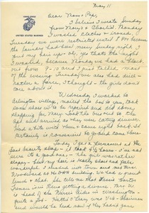 Letter from Mary W. Lauman to George and Frances Lauman