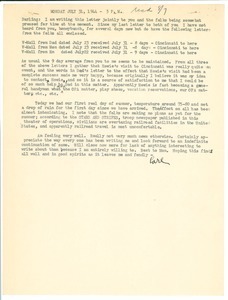 Letter from Carl Henry to Edith Henry