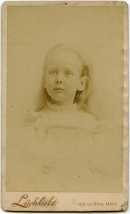 Alice Channing: studio portrait as a young girl