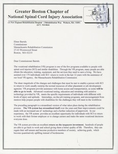 Letter from Glenn Thompson to Elmer C. Bartels