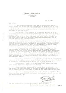 Circular letter from Martin Luther King, Jr. to W. E. B. Du Bois