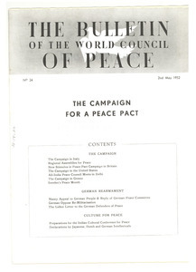 Bulletin of the World Council of Peace, number 24