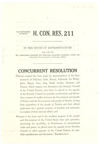 United States Congress resolution 211